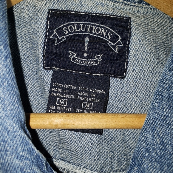 Women’s denim vest jean Solutions M medium - Picture 3 of 8